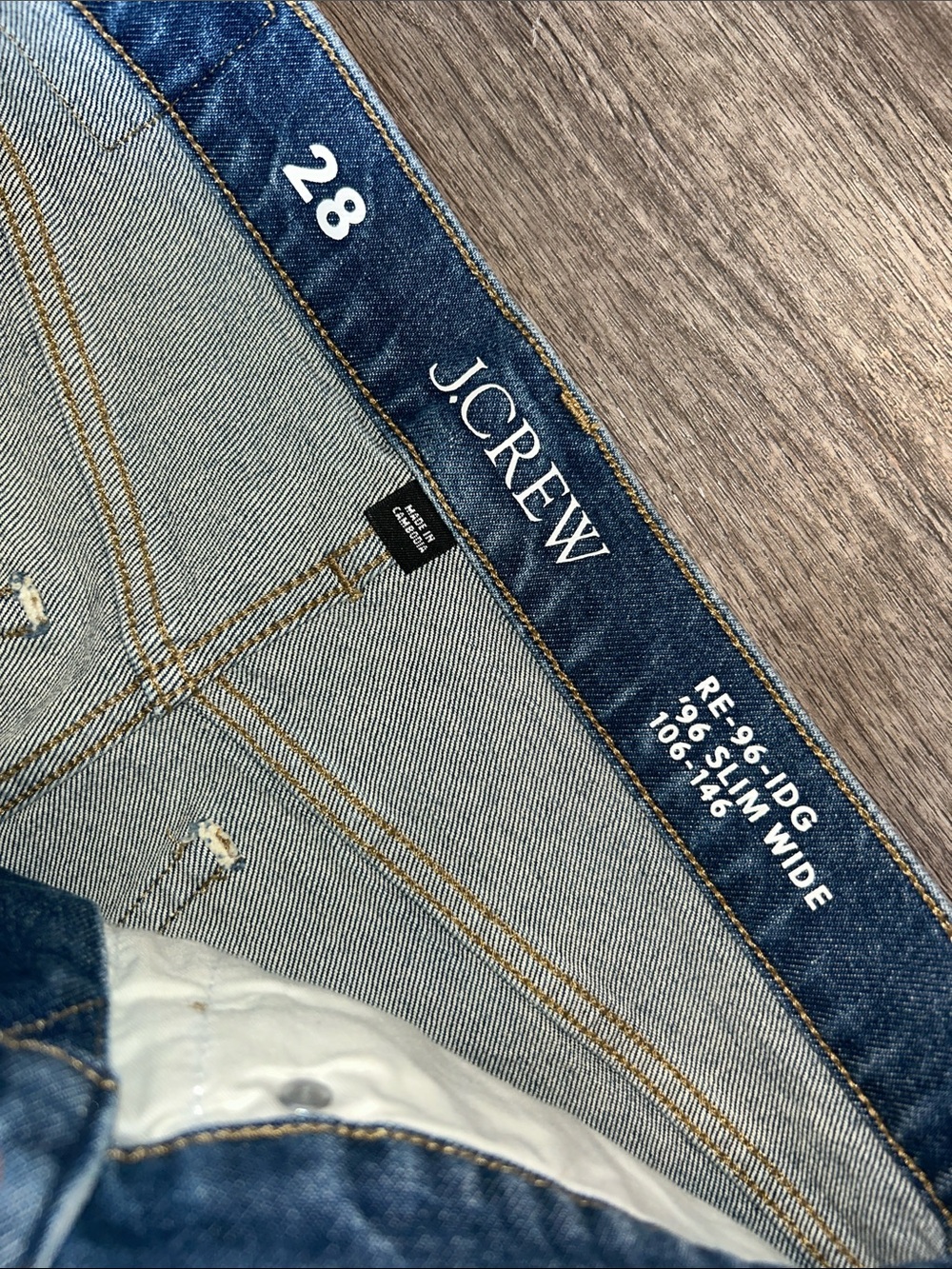 J.Crew Slim Wide Crop Jeans Women’s 28 Medium Wash High Rise 27.5” Inseam - Picture 3 of 8